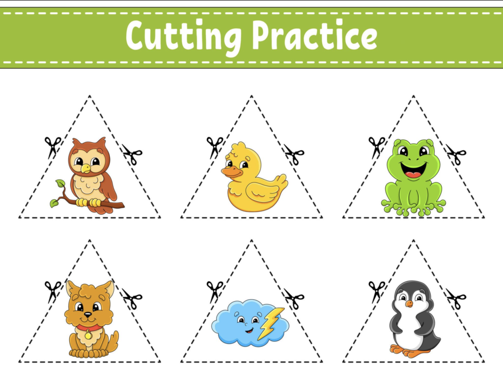 cutting practice for kids