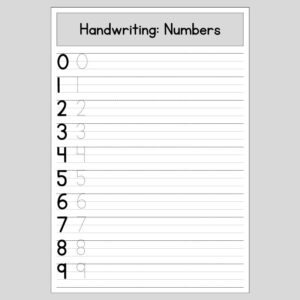 Number handwriting worksheet for kids printable PDF practice Trace and write numbers worksheet for preschool and kindergarten Free number writing practice worksheet 1 to 9 for kids Kindergarten number tracing and handwriting activity sheet Printable number formation worksheet for early learners