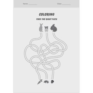 Preschool Maze Game Worksheet (Free PDF Download)