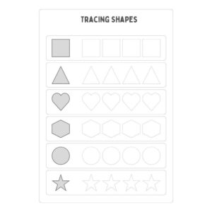 Preschool Shape Tracing Worksheet (Free PDF Download)