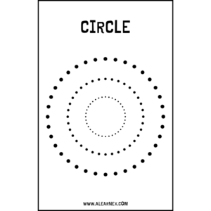 Circle tracing worksheet for preschool with dotted patterns Printable shape worksheet circle practice for kids Preschool drawing circles activity PDF free Basic shapes tracing worksheet circle for kindergarten