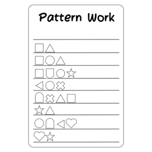 Pre-K Pattern Work Shapes Worksheet (Free PDF Download)